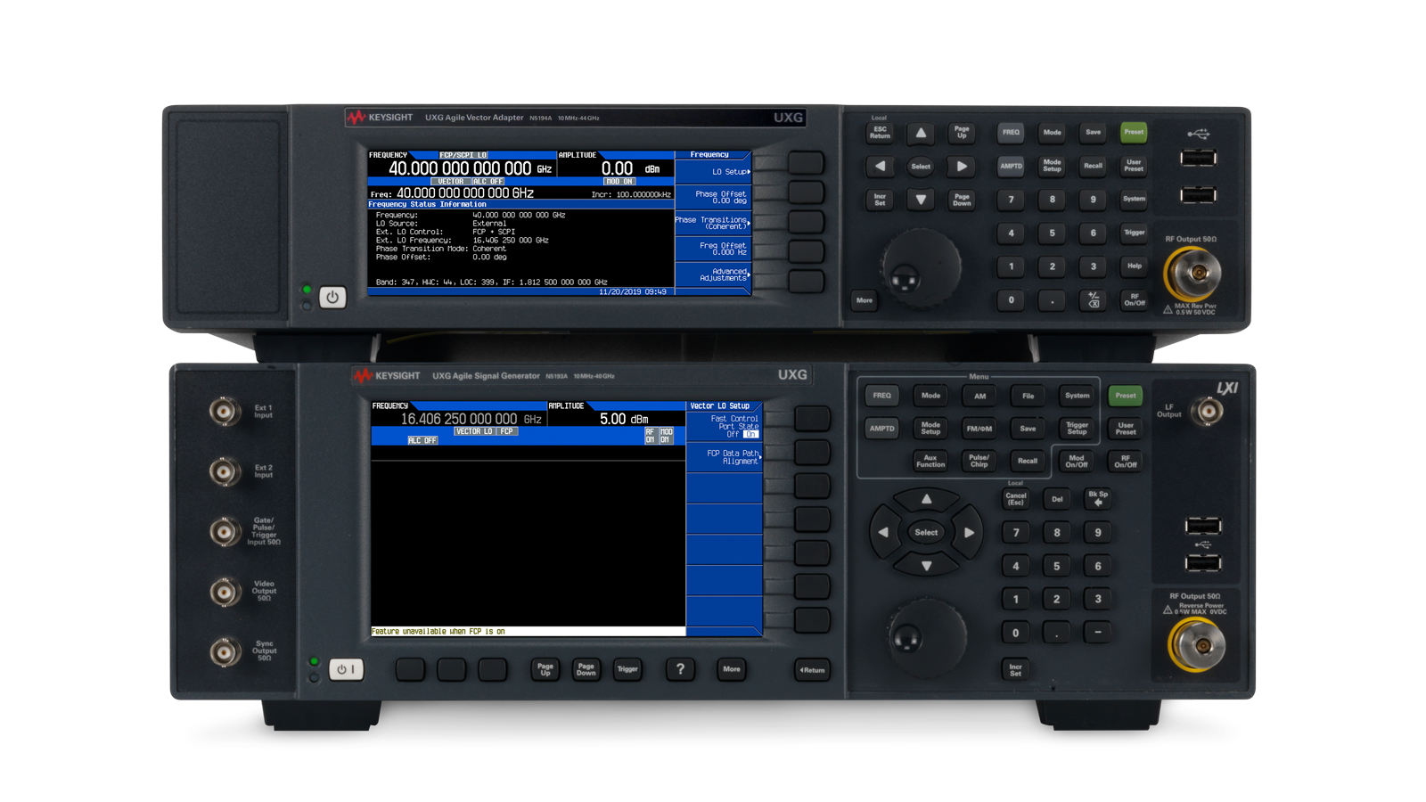 EW test signal creation