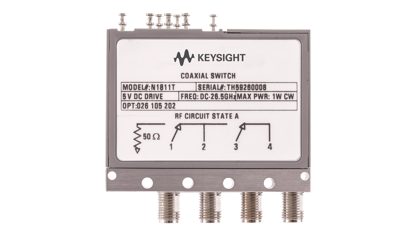N1811T Low PIM Switch