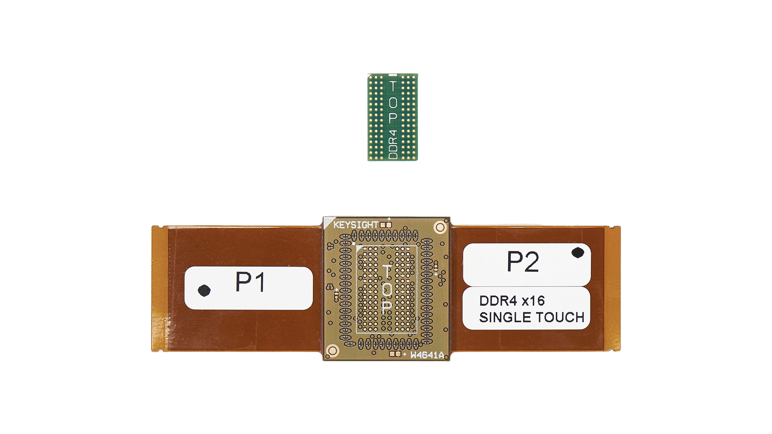 DDR4 x16 2-wing BGA Interposer for Logic Analyzers, Connects to 61-pin ZIF