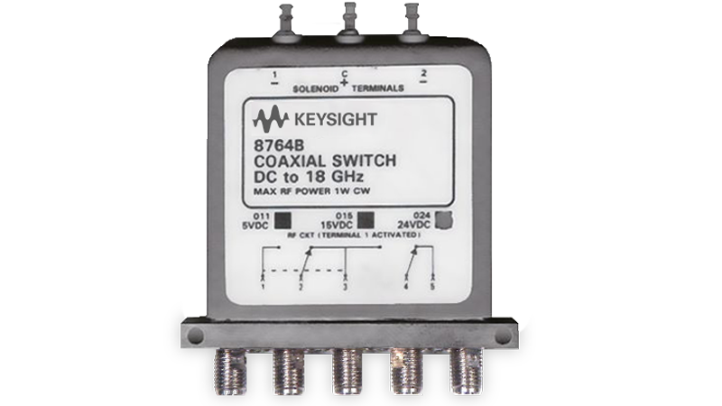 8764B 5-Port Coaxial Switch, DC To 18 GHz