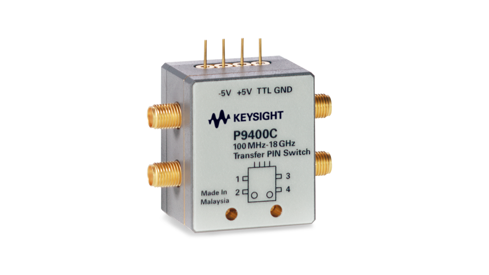 P9400C Solid State PIN Diode Transfer Switch, 100 MHz to 18 GHz