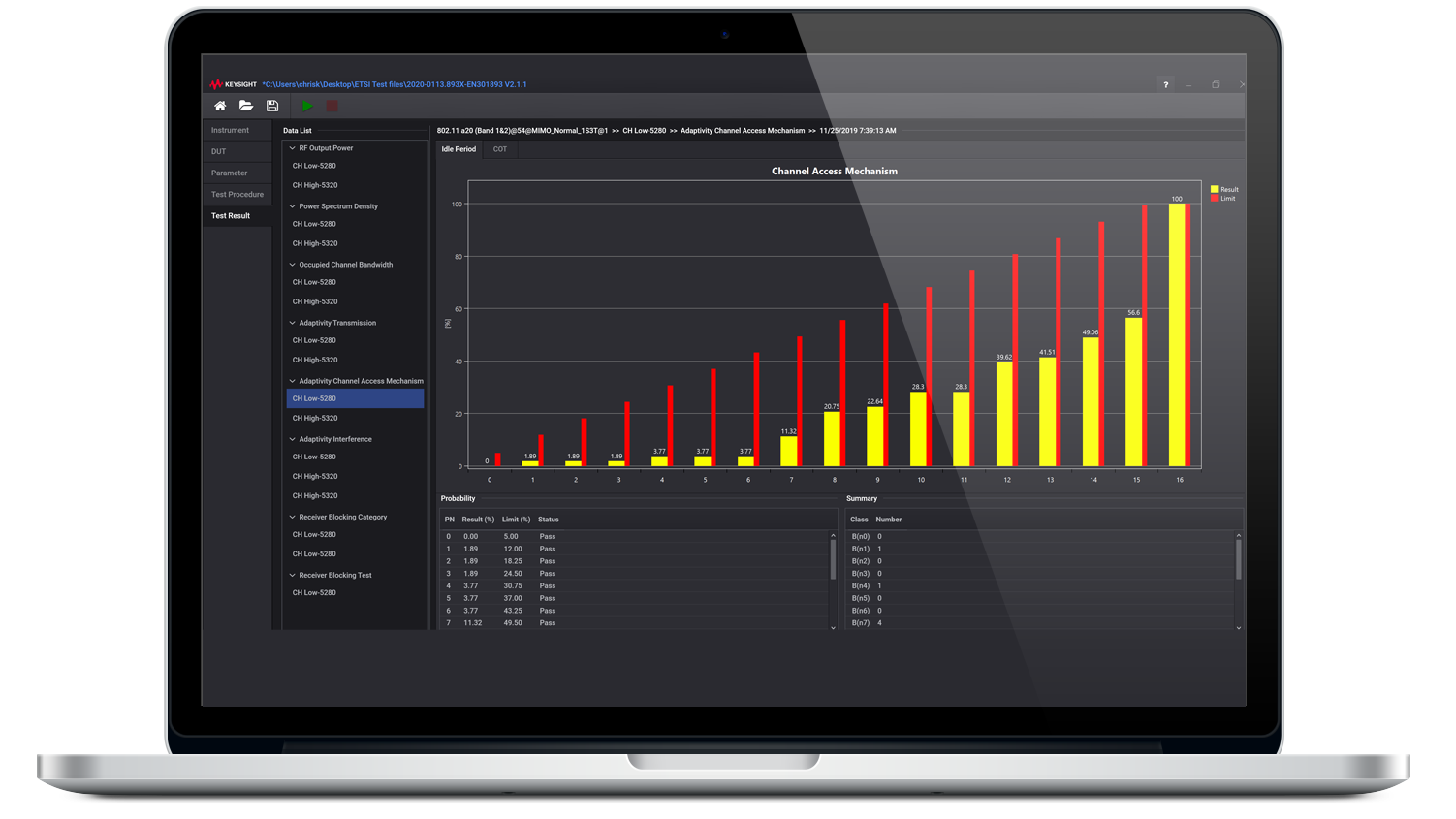 XA5001A ETSI Regulatory Test Software