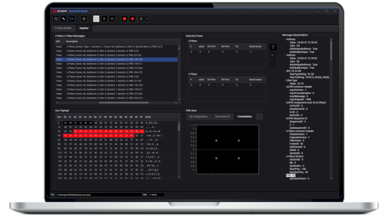 O-RAN Traffic Over Ethernet Test