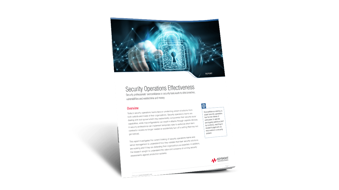 Security Operations Effectiveness white paper